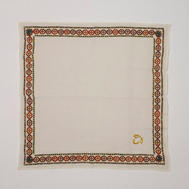 Kente-border handkerchief