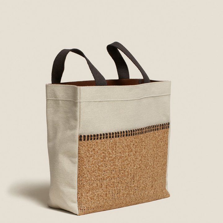 Kente-panel tote